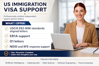 help you get independent expert opinion letters for eb2niw eb1a o1 visa