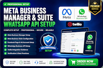 setup verified meta business account whatsapp business api business suit twilio