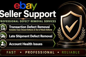 help with ebay seller account health and defect support