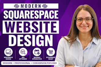 design or redesign a squarespace website with SEO, booking and ecommerce