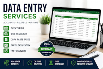 do accurate internet research and data entry