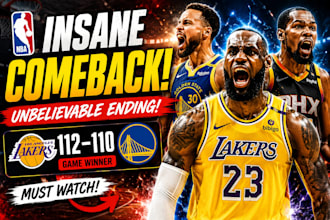 design nba youtube thumbnail for basketball channel