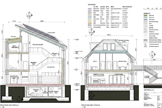 draw UK planning permission, building regulation and structural drawings