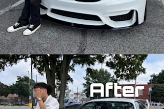 do professional vehicle photo editing and color grading and retouching