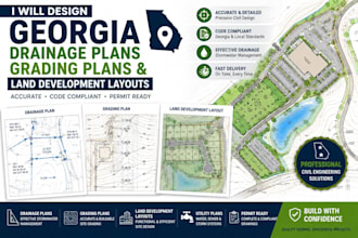 design georgia drainage plans grading plans and land development layouts