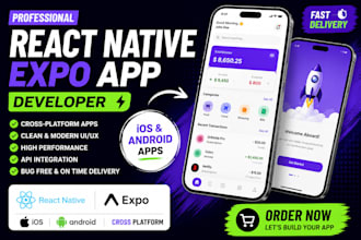 react native expo app developer ios android