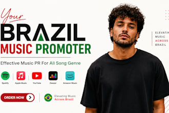 promote your music to 25 brazilian college radio, portuguese radio stations