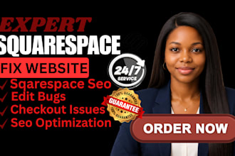 fix squarespace issues, bugs, errors, website edits and redesign fast