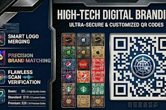 design professional custom qr codes with logo and branding