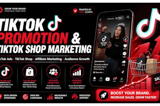 promote tiktok shop product, tiktok ads, tiktok affiliate and tiktok marketing