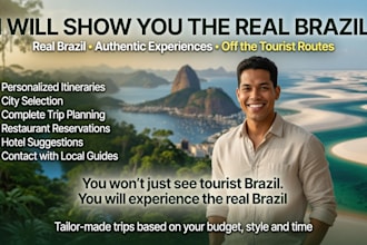 create a personalized travel itinerary for brazil