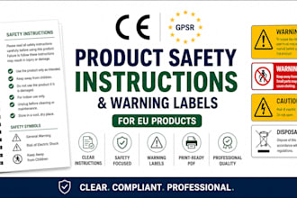 create product safety instructions and warning labels for eu products
