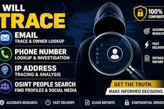 trace email and phone number lookup IP address tracing and people search