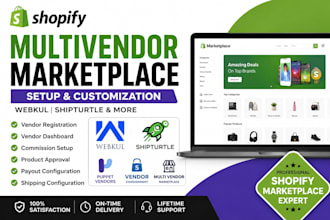 setup mirakl shopify marketplace setup, vendor dashboard and commission system