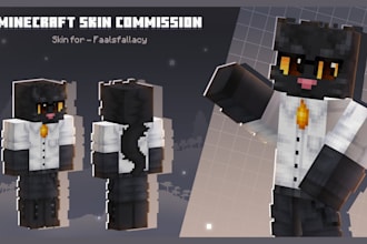 create custom minecraft skin for minecraft avatar and mincraft plugin server
