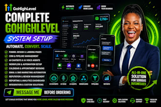 gohighlevel landing page, gohighlevel automation, go high level expert