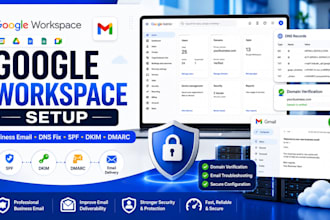setup google workspace business email, g suite setup and fix dns issues
