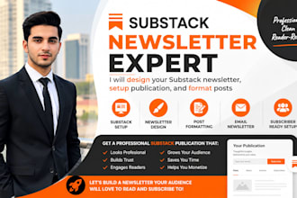 design your substack newsletter, setup publication, and format posts