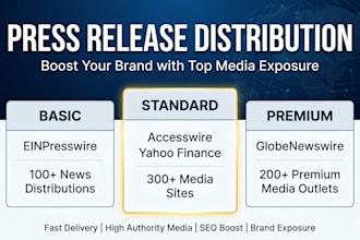 publish and distribute press release to top tier media news