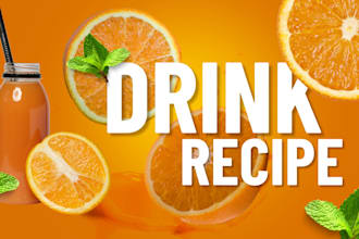 write a delicious smoothie and coffee recipe for your business