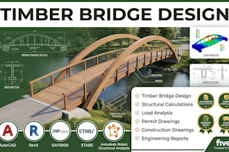 provide timber bridge design and structural engineering calculations
