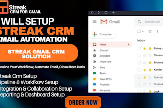streak CRM, gmail automation, pipelines and workflow