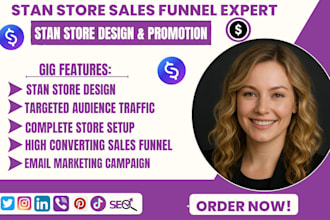 stan store marketing , etsy stan store, stan store sales funnel and promotion