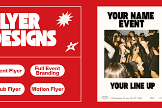 design a premium event branding package, flyer, and logo