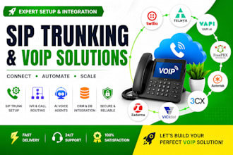 setup sip trunking sip trunk voip pbx twilio telnyx vapi freepbx asterisk ivr