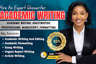 provide academic writing, editing, and proofreading