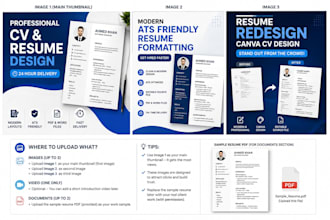 design a professional resume or CV in canva