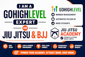 build a lead follow up and retention CRM for gyms, jiu jitsu and bjj academics