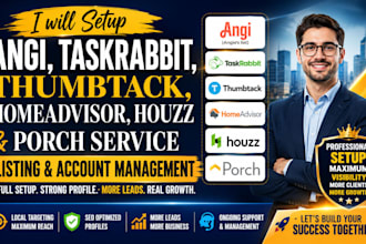 setup angi taskrabbit thumbtack homeadvisor houzz porch platform service listing