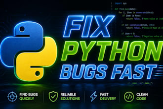 fix python bugs and errors fast