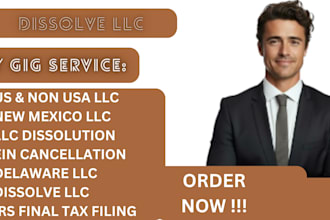 do us llc dissolution wyoming llc new mexico llc, delaware llc, us llc close ein