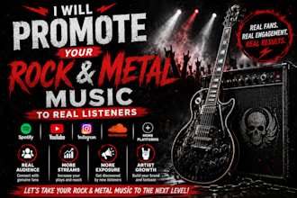 promote your organic rock metal music organically