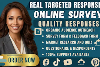 gather real online survey respondents and provide quality survey responses