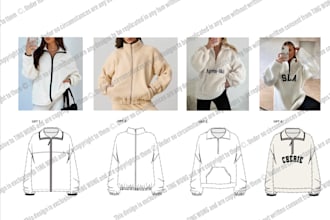 create professional fashion cad drawings