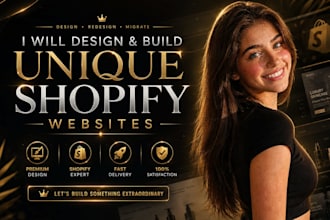 create a luxury shopify store with premium branding and design