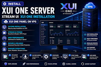 install xui one server, xtream ui, xui one installation, xui one panel, vps