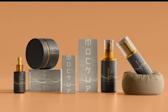create photorealistic 3d product renders for amazon shopify coffee cosmetics