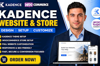 setup kadence woocommerce kadence store kadence website
