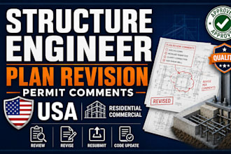 review and revise structural plans for city permit comments