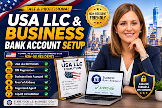 do USA bank account creation get us address and proof of address