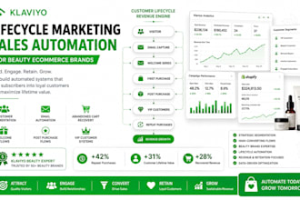 build klaviyo lifecycle marketing sales automation for beauty ecommerce brands