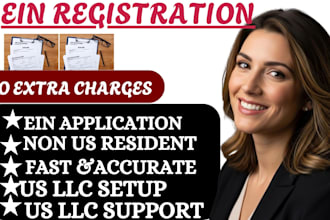 ein application assistance for US llc and non US residents in a day