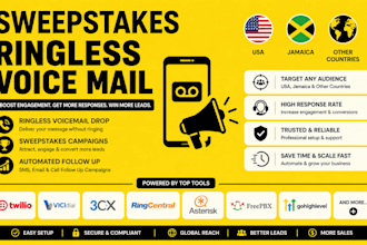 set up ringless voicemail campaigns sms automated follow ups lead qualification