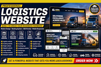 build logistics website trucking website dispatch, towing website with booking