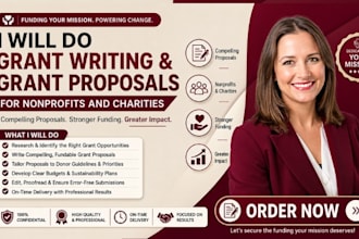 do grant writing, grant proposal for nonprofits and charities