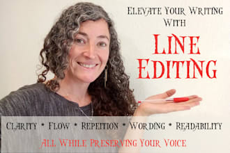 do a line edit on your manuscript